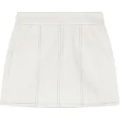 Armani Exchange pour femme. XW002256AF21335M0054 Jupe taille haute blanc (S), Casuel, Coton