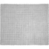 vidaXL Couverture en Fourrure de Lapin Synthétique 4 pcs Gris