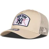 New Era A-frame Mlb New York Yankees Unisexe - Trucker, Beige - Taille One Size - Coton