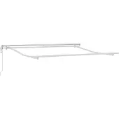 vidaXL Store extensible vert et blanc 300 x 250 cm