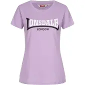 Lonsdale T-shirt 'Achnavast' violet / noir / blanc