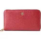 Esquire porte-monnaie Alexandria 69 Zip Around Wallet Red rouge foncé