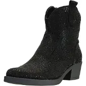 Salinyang Bottes de cowboy noir