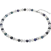 Valero Pearls Chaîne bleu / bleu clair / argent / blanc perle
