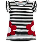 Denokids Robe rouge / noir / blanc
