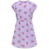 ONLY GIRLS Robe 'KOGTHYRA-MAY' violet clair / violet foncé / orange foncé