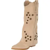Salinyang Bottes de cowboy kaki