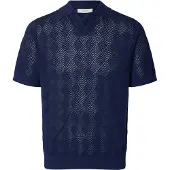 Selected T-Shirt 'SLHARCO' bleu foncé