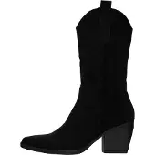 Salinyang Bottes de cowboy noir