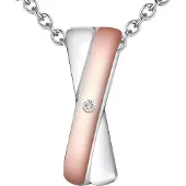 Rafaela Donata Chaîne or rose / argent