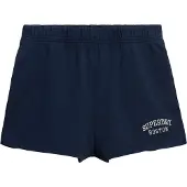 Superdry pour femme. W7110447A Short graphique Athletic Essential navy (L), Casuel, Coton, Marine