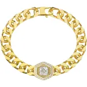 GUESS Bracelet 'Exagon' jaune d'or
