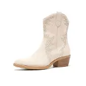 Salinyang Bottes de cowboy crème