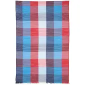 Nils Sundström Écharpe bleu / rouge