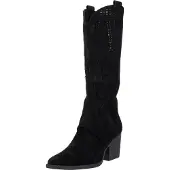 Salinyang Bottes de cowboy noir