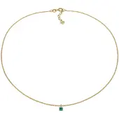 Elli Chaîne 'Choker' or / émeraude