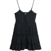 Superdry Alana Lace Trim Sleeveless Short Dress Noir XL Femme