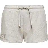 Superdry pour femme. W7110286A Short en coton biologique tricoté avec logo gris Vintage Logo (XL), Casuel, Sport, Le coton biologique, Durab