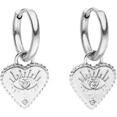 Purelei Boucles d'oreilles 'Bright Heart' argent