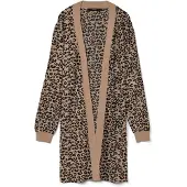 Vero moda Cardigan 'VMCNancy' noisette / noir