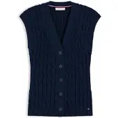 Tommy Hilfiger Cardigan 'Cable Slim Sleeve' bleu marine