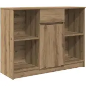 vidaXL Sideboard avec tiroir Chêne Artisan 101x35x76cm Bois composite