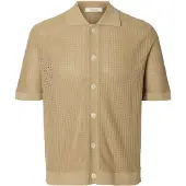Selected Manches Courtes Chemise Homme Gris S