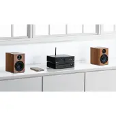 Pro-Ject True HiFi Stereo Set E CD - Système HiFi complet - Lecteur CD - Amplificateur stéréo - Haut-parleurs - Argent/Blanc