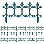 vidaXL Bordure de pelouse 16 pcs. Vert 10 m PP