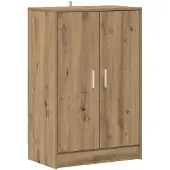 vidaXL Armoire à chaussures chêne artisanal bois d'ingénierie