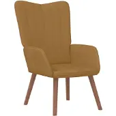 vidaXL Fauteuil relax marron velours