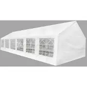 vidaXL Tente de réception blanche 12 x 6 m