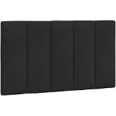 vidaXL Coussin de tête de lit "Hanko" noir 80 cm velours
