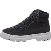 Paul green Bottines à lacets gris foncé / blanc