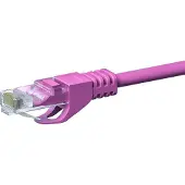 Dsit Câble réseau CAT5e, U/UTP, 5 mètres, rose, 100% cuivre