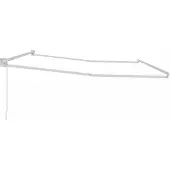 vidaXL Structure de parasol extensible, blanche, 400 x 300 cm, en aluminium