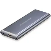 Conceptronic HDE01G SSD Gehäuse M.2 USB3.1 Type-C SSD grau