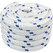 vidaXL Corde de bateau Blanc PP