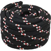 vidaXL Corde de bateau Noir PP