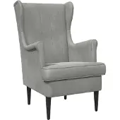 vidaXL fauteuil Gris clair Velours