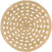 vidaXL Tapis fait à la main Jute tressée 180 cm