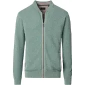 Casa Moda Cardigan Zippé Structuré Vert Clair