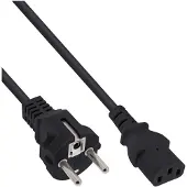 InLine 4043718023011 Noir 1,8 m Coupleur C13 CEE7/7