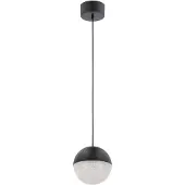 Quintiesse Suspension LED Moonlit, noir mat, 20,9 W, blanc chaud, 2131 lm, métal, dimensions : 180 x 20 x 20 cm, IP20, Quintiesse