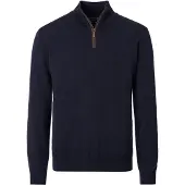 Casamoda Pull-over Demi-Zip Solid Marine