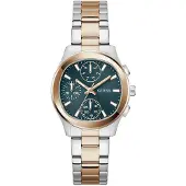 GUESS Montre-bracelet pour femme BIRDIE GW1031L5 Acier inoxydable bicolore