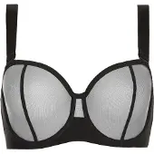 DKNY Sheers Convertible Strapless Bra Noir 38 / C Femme