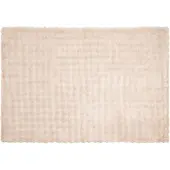 vidaXL Couverture en Fourrure de Lapin Synthétique 4 pcs Beige