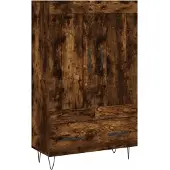vidaXL Highboard chêne fumé 69,5x31x115 cm Bois composite