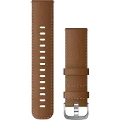 Garmin Bracelet En Cuir 22 Mm De Montre Brun